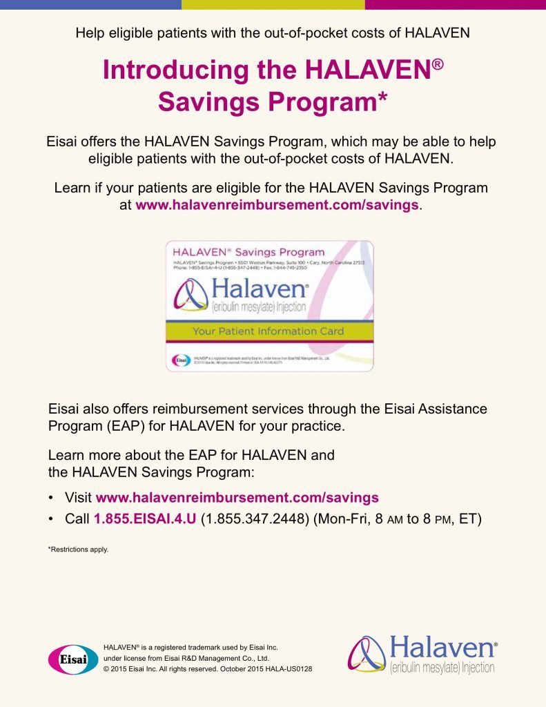 Halaven Savings Program