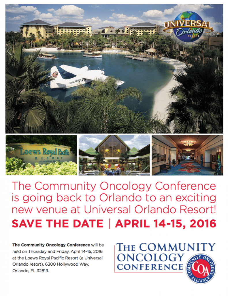 2016 COMMUNITY ONCOLOGY CONFERENCE
